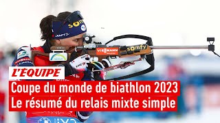 Coupe du monde de Biathlon 2023  Première course de la saison et podium pour la France à Östersund [upl. by Nwahsauq]