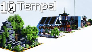 10 Tempel in Minecraft 🔟 Minecraft Tempel bauen deutsch [upl. by Enaid276]