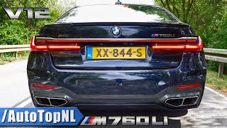 2020 BMW M760Li 66 V12 BiTurbo PURE Exhaust SOUND Onboard amp REVS by AutoTopNL [upl. by Naehgem]