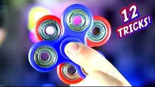 12 Awesome Hand Spinner Fidget Tricks and Science Experiment CHALLENGE [upl. by Liris]