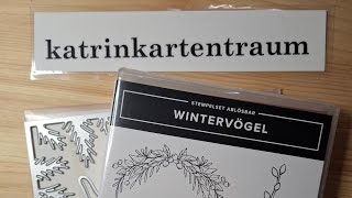 Teelichtkarte Wintervögel Stampin Up®️ [upl. by Akiraa]