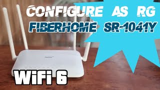 cara cara configure fiberhome unifi wifi 6 sebagai Rg [upl. by Sink]