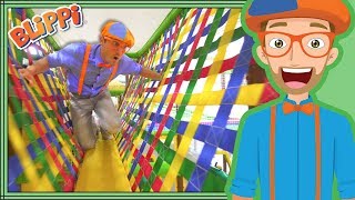 Learning with Blippi at the Play Place  Ultimate Playground Compilation [upl. by Solegna]