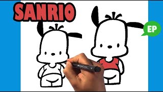 How to Draw Pochacco  Sanrio  Easy Pictures to Draw [upl. by Alastair261]