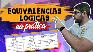 Equivalências LÓGICAS  RLM para CONCURSOS PÚBLICOS [upl. by Einolem]