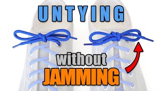 Untying shoes without jamming – Professor Shoelace [upl. by Reeva405]