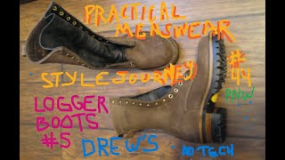 Practical Menswear Style Journey  Chapter 44  PNW Logger Boots 5  Drews  Carolina  Georgia [upl. by Bonnie419]