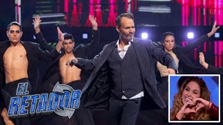 Miguel Bosé celebra con Nena en El Retador de Canal de las Estrellas [upl. by Ehtylb]