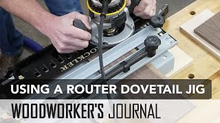 Routing Half Blind Dovetails with a Jig [upl. by Gnehp]