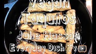 Vegan Taquitos With Shredded Soy Curls [upl. by Bonaparte392]