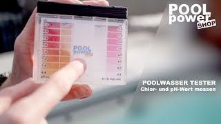 Pooltester  Chlor und pH Wert manuell messen [upl. by Kcolttam]