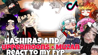 HASHIRAS And UPPERMOONS  Muzan REACT TO My FYP  KNY  Gacha reacts [upl. by Sandstrom844]