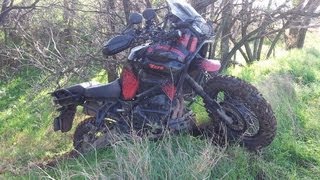 YAMAHA XTZ 1200 Super Tenere offroad action [upl. by Aramat904]