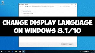 Change display language on Windows 8110 [upl. by Rogerg]