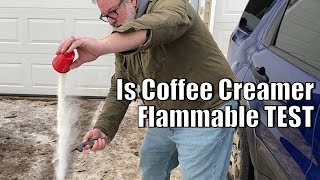 IS Coffee Creamer FLAMMABLE TEST [upl. by Maxy]