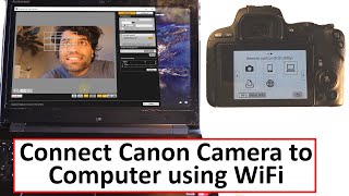 how to connect Canon camera to Computer using WiFi [upl. by Attiuqihc]