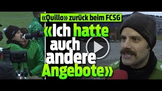 Tranquillo Barnetta zurück beim FC St Gallen «Ich hatte auch andere Angebote» [upl. by Hesoj586]