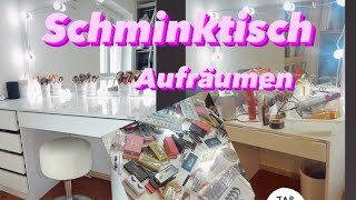 Schminktisch aufräumen amp all meine Schminke sortieren 😱💄💍 [upl. by Acquah]