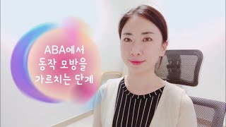 ABA에서 동작 모방을 가르치는 단계 [upl. by Macfarlane]