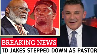 TD JAKES STEPS DOWN AS PASTOR AFTER BEING MENTIONED IN DIDDYS LAWSUIT [upl. by Eiderf204]