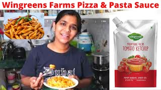 Wingreens Farms Pizza amp Pasta Sauce Review in Hindi [upl. by Rossie]