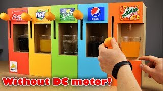 How to Make Coca Cola Soda Fountain Machine with 5 Different Drinks without DC motor at Home [upl. by Ailana]