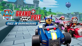 PAW Patrol Grand Prix  Race in Barkingburg  All New Tracks amp Cars FULL Gameplay [upl. by Thaine]