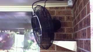 Misting fan cooling patio MISTECH high pressure misting system [upl. by Adnohsek]