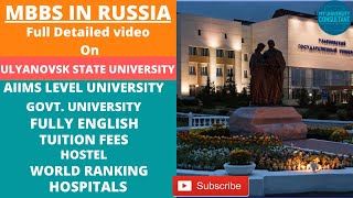 ULYANOVSK STATE UNIVERSITY FEE STRUCTURE  TOP UNIVERSITY IN RUSSIA [upl. by Oster98]