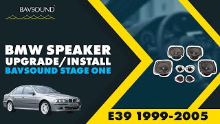 BMW Speaker UpgradeInstallation  5 Series E39 19992005  BAVSOUND Stage One  Part 4 [upl. by Aicina]