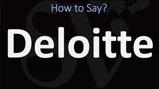 How to Pronounce Deloitte CORRECTLY [upl. by Adran864]