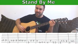 Fingerstyle Tutorial Stand By Me  w TAB Guitar Lesson [upl. by Doroteya]