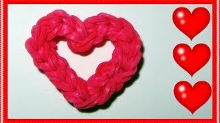 Rainbow Loom Charms quotOpen Your Heartquot [upl. by Tirrag]