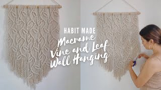 Macrame Tree Of Life Pattern  DIY Wall Hanging Tutorial [upl. by Attehcram]