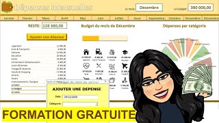 Créer une application de budget mensuel sur excel à partir de zéro [upl. by Acinelav]