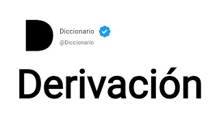 Derivación Significado En Español [upl. by Lledal]