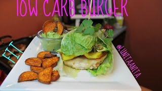 HAMBURGUESA DE PAVO lowcarb burger [upl. by Annaicul]