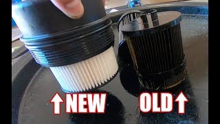 64 Powerstroke Fuel Filter Change DIY Instructions [upl. by Eehsar]