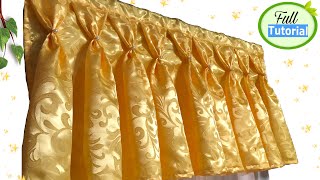 Super Easy Valance Curtain Full Tutorial For Beginners  ideas amp Design for your windows😊 [upl. by Hoy]