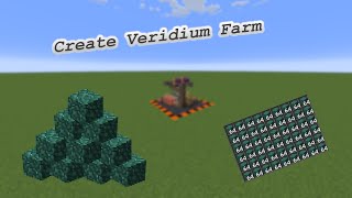 Minecraft Create Mod Veridium Farm Tutorial [upl. by Maegan741]