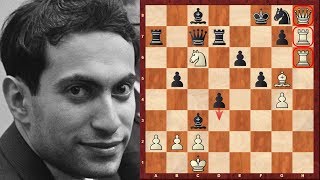 Megacomplex Chess Game Mikhail Tals most outrageous game vs Alexander Koblents  1957 [upl. by Lahsiv755]