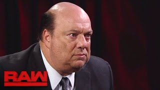 Paul Heyman makes a jawdropping Brock Lesnar announcement Raw Nov 28 2016 [upl. by Eiliab]