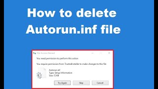 How to delete Autoruninf file [upl. by Jaehne]