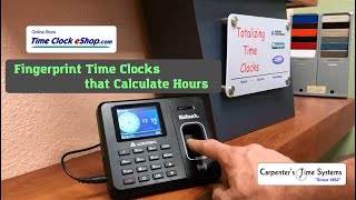 Fingerprint Time Clocks that Calculate Hours  Acroprint BioTouch Time Clock [upl. by Festus]