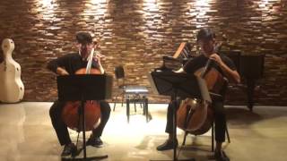 JBarriere Sonata No10 in G major for two cellos and piano 3 Allegro Prestissimo [upl. by Nomrah]