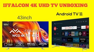 IFFALCON 43K72 LED TV IFFALCON 4K TV UNBOXING DOLBY ATMOS LED TV WITHOUT REMOTE VOICE SUPPORT TV [upl. by Fanchon]