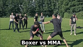 When MMA Guy Underestimates Boxer [upl. by Attennyl]