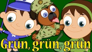 Grün grün grün sind alle meine kleider  Kinderlieder zum tanzen  mitsingen  German Nursery Rhymes [upl. by Eilrahs458]