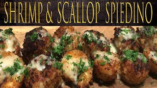 How to make Carrabbas Spiedino Di Mare at HOME  Shrimp and Scallop Spiedino  999 Things To Cook [upl. by Gerg963]