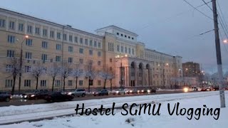 hostel sgmu vlogging Russia🇷🇺 exploring the clothes shop and snow essential [upl. by Decca]